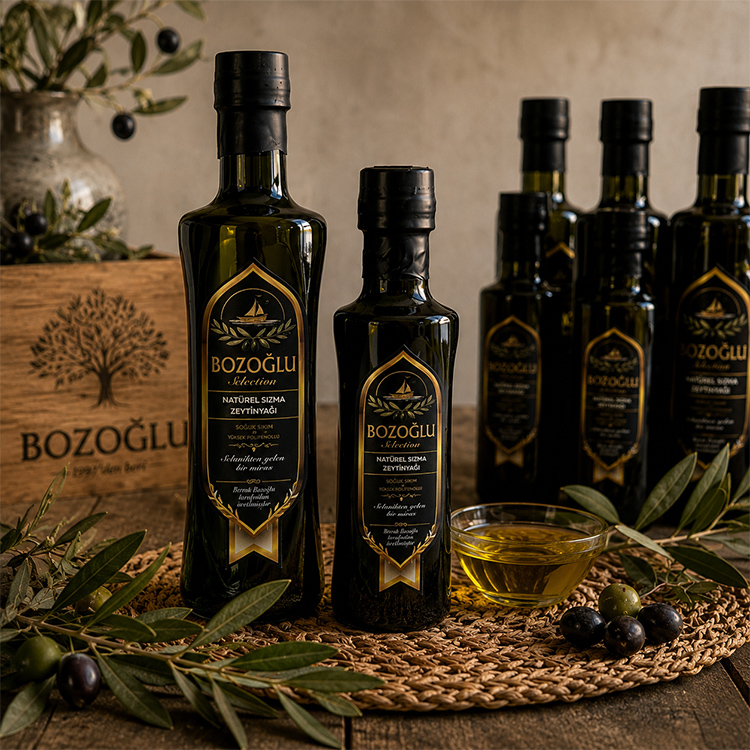 Bozoğlu Zeytin Yağı Erken Hasat Soğuk Sıkım 250 Ml.